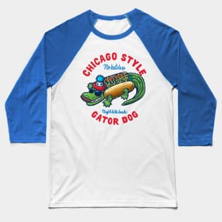 Da Chicago Gator Dog Text Tee Baseball T-Shirt